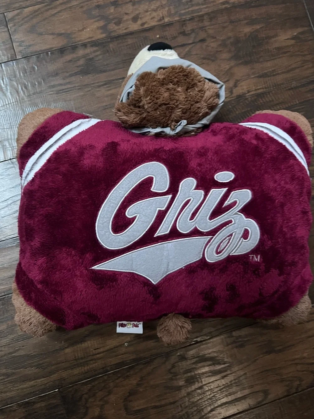 Montana Griz Pillow Pet University of Montana Missoula